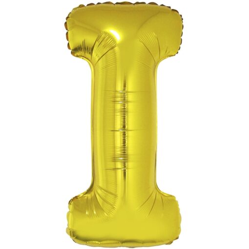 40&Quot; Ltr Gold I Foil Balloon