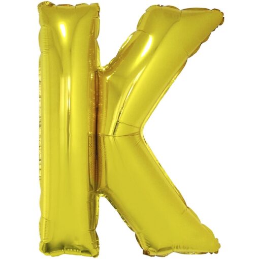 40&Quot; Ltr Gold K Foil Balloon