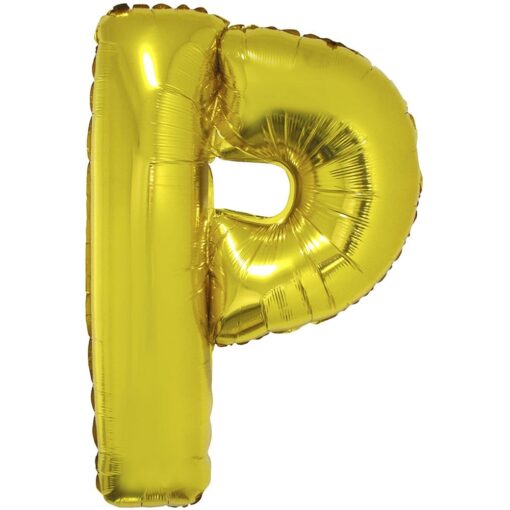 40&Quot; Ltr Gold P Foil Ballon