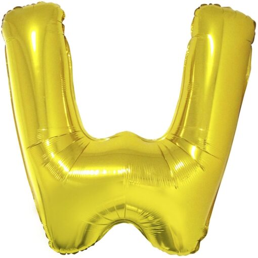 40&Quot; Ltr Gold W Foil Balloon