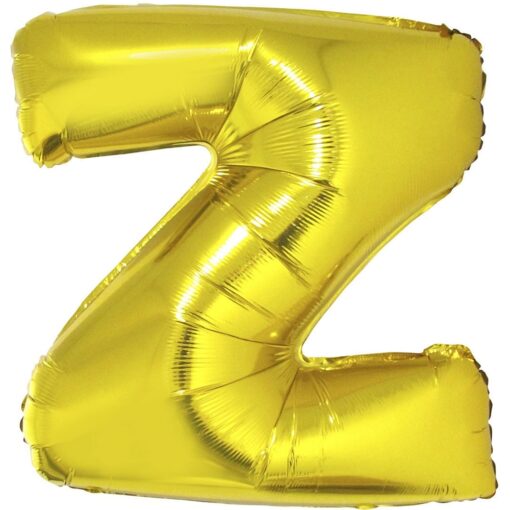 40&Quot; Ltr Gold Z Foil Balloon