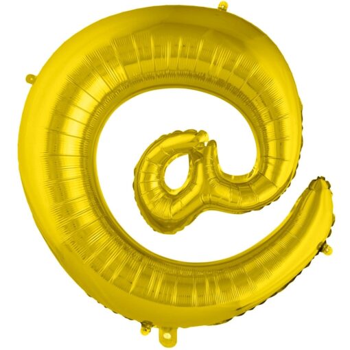 40&Quot; Ltr Gold @ Foil Balloon