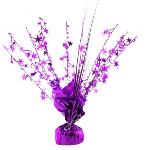 Purple Tinsel Balloon Weight 12&Quot; 6Oz