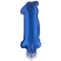 Cake Topper Blue 1 5" Foil Balloon
