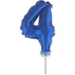 Cake Topper Blue 4 5" Foil Balloon