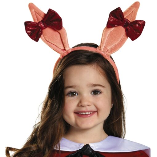 Olivia Ears Headband W/Red Bows