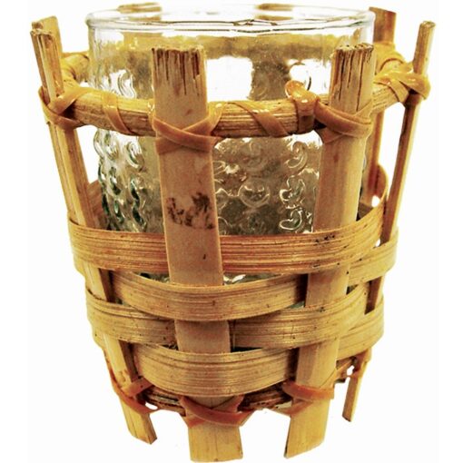 Natural Bamboo Votive Holder