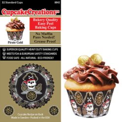 Pirate Cupcake Cups 32Pc Std Size
