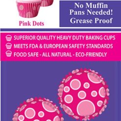 Pink Dots Mini Cupcake Cups 60Pc