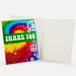 Tie Dye Fun Thank You Notes 8CT