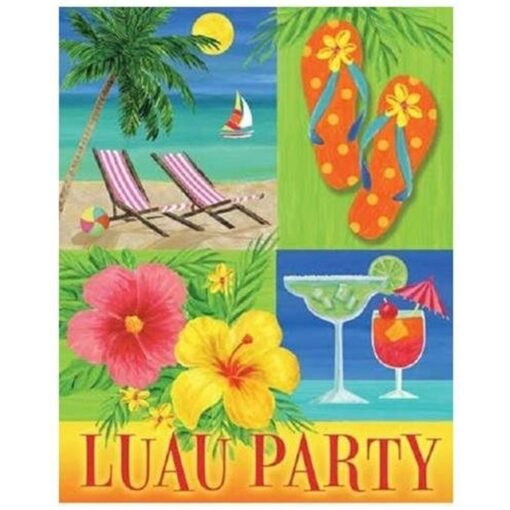 Island Tropics Invitations Fld 8Ct