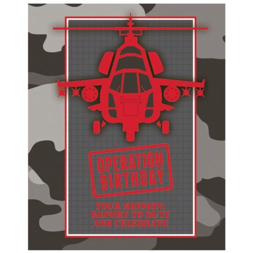 Operation Camo Invitations 8Ct