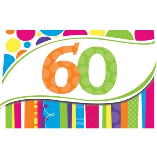 60Th Birtday Blast Invitations 8Ct