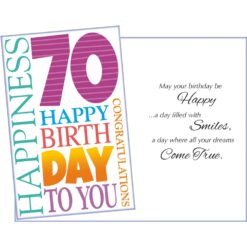 GC 70 Happy Birthday To You