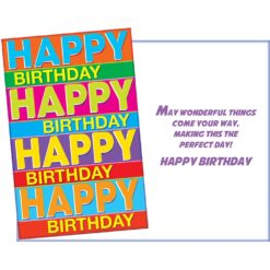 GC Happy Birthday w/Stripes