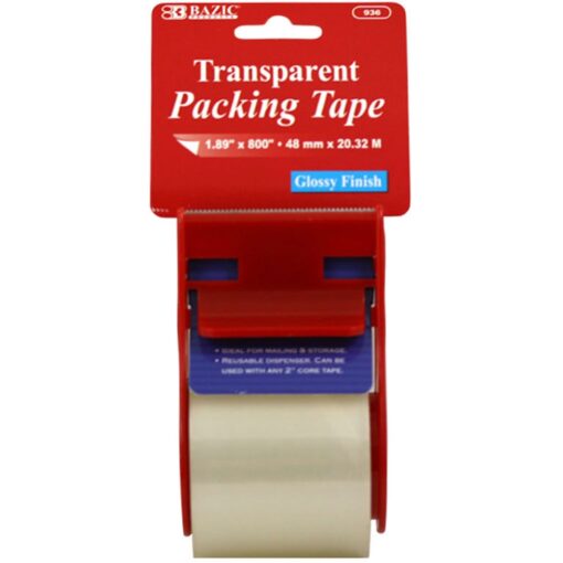 Tape Clear Packing W/Disp 1.89&Quot;X800&Quot;