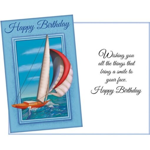 Gc Happy Birthday W/Sailboat