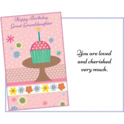 GC B-Day Great-Granddaughter w/Cupcake