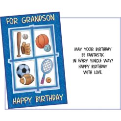 GC B-Day Grandson w/Sports