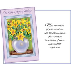 GC With Sympathy w/Yellow Flowers