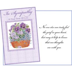 GC In Sympathy w/Basket of Pansies