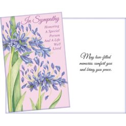 GC In Sympathy w/Purple Flowers