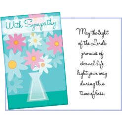 GC With Sympathy w/Flowers & Vase
