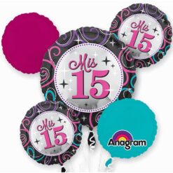 BQT 15yo Mis Quince Sparkle BLLNS 5PCS