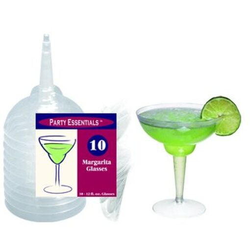 Margarita Glasses, 2Pc Clear 10Ct