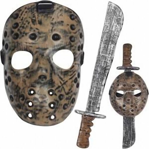 Hockey Mask &Amp; Machete Set