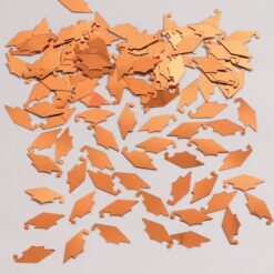 Orange Grad Caps Confetti .5oz