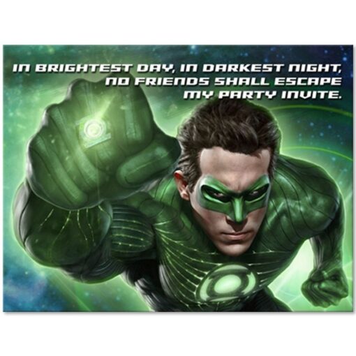 Green Lantern Invitations 8Ct