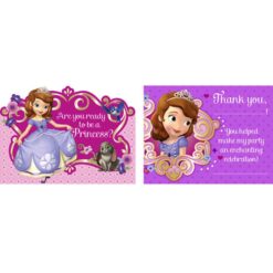 Sofia The 1st Invitations w/TY 8CT