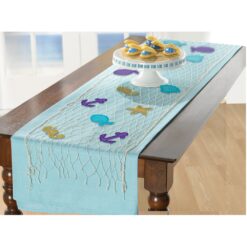 Mermaid Wishes Fishnet Table Runner Decorating Kit