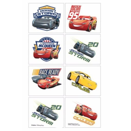 Cars 3 Temporary Tattoos