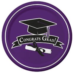 Purple Grad Plates 9" 18CT