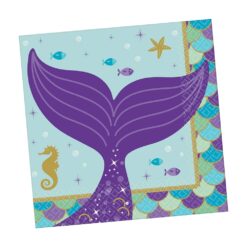 Mermaid Wishes Napkins Beverage 16CT