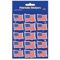 USA Flag Stickers 4SHTS