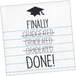 Finally Done Grad Napkins Beverage 16CT