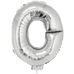 16" LTR Silver O Foil Balloon