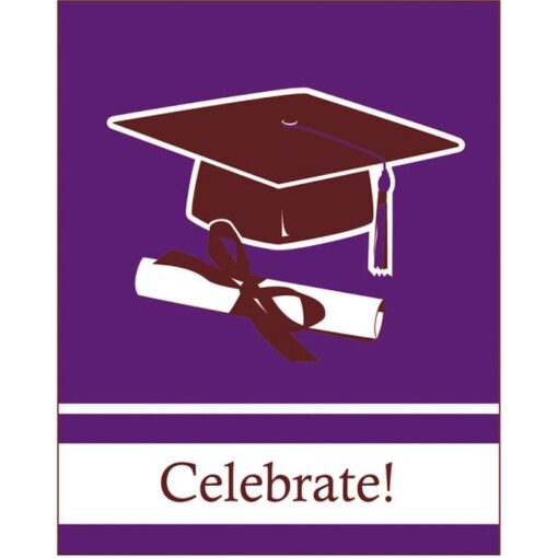 Purple Grad Invitations 25Ct