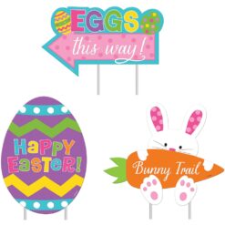 Easter Sidewalk Signs 3pcs