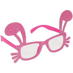 Pink Bunny Glasses w/Glitter
