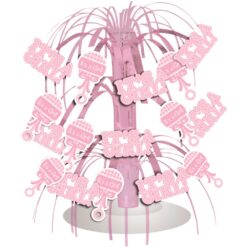 It's A Girl Gingham Cascade Centerpiece