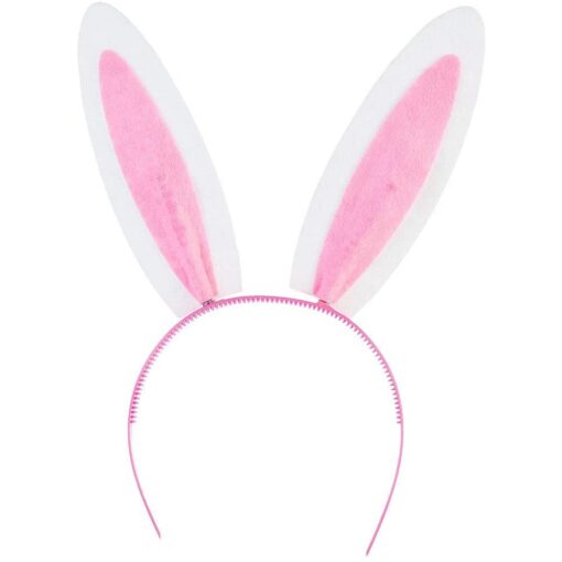 Pink Felt Bunny Ear Bopper Headband