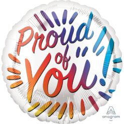 18" RND Proud of You Foil Balloon