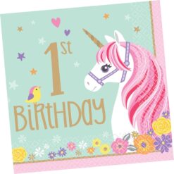 My First Unicorn Napkins Lunch 16CT