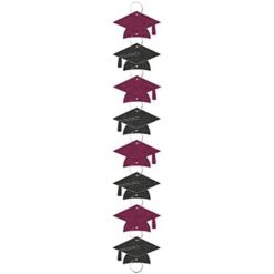 Burgundy Grad Garland Ring