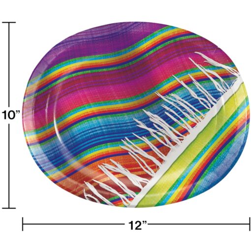 Serape Oval Platter 8Ct