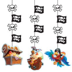 Pirate Treasure Hanging Cutouts 3PCS